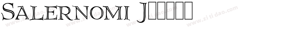 Salernomi J字体转换